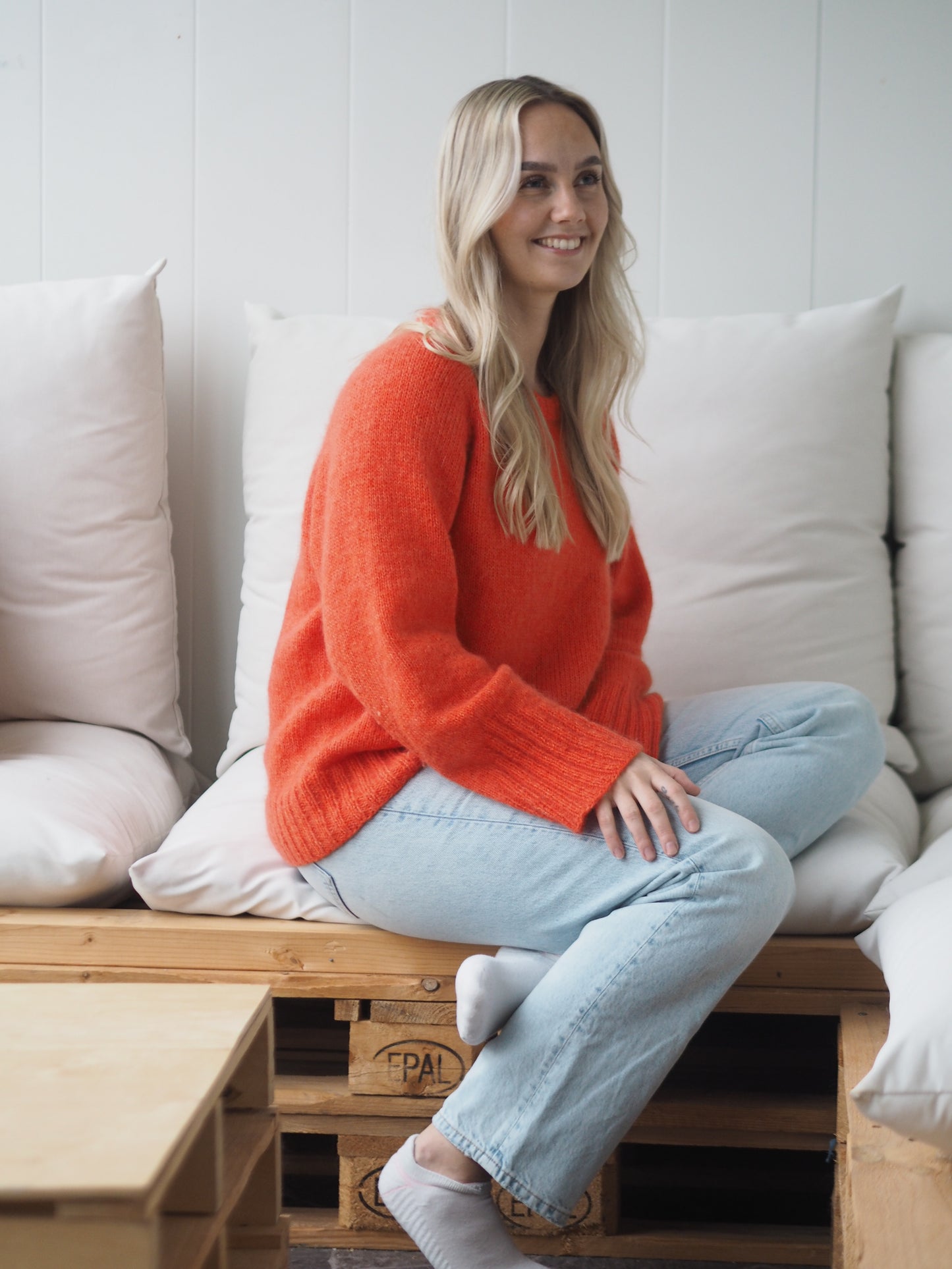 Lindasweater-med rund hals