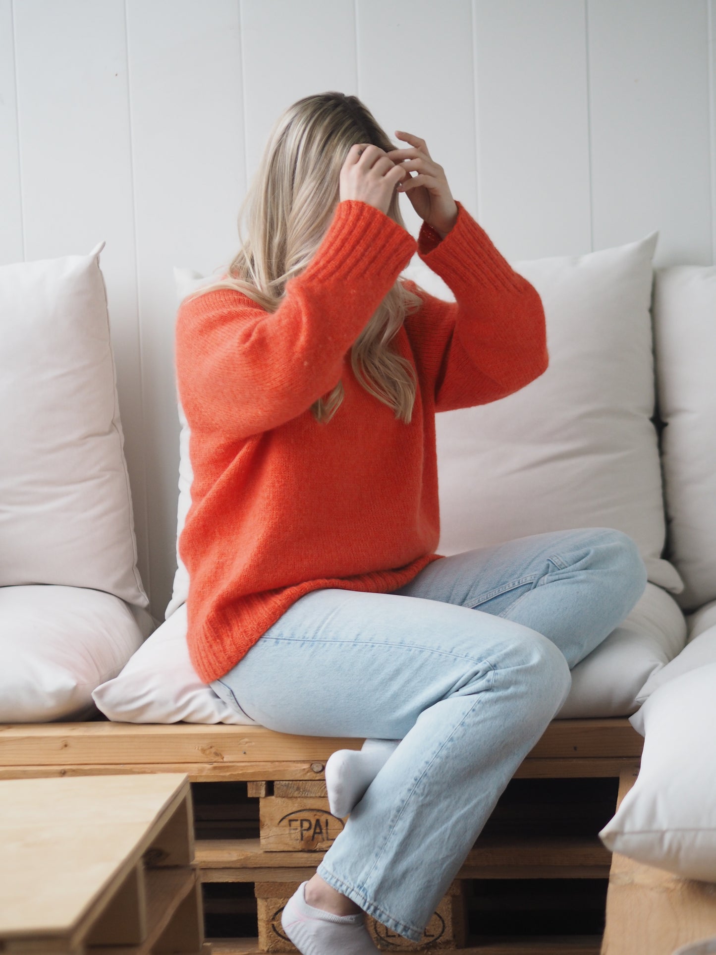 Lindasweater-med rund hals